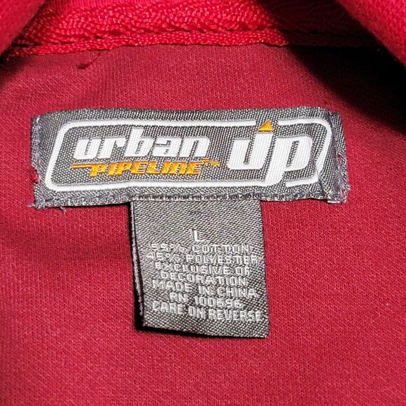 Urban Pipeline Full Zip Lightweight Retro Jogger Jacket Burgundy Size Large NWT - Picture 5 of 7